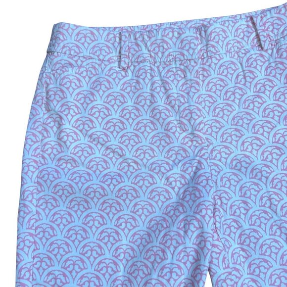 Talbots Perfect Short Pink Trellis Print Chino Shorts Size 2 - Picture 1 of 16